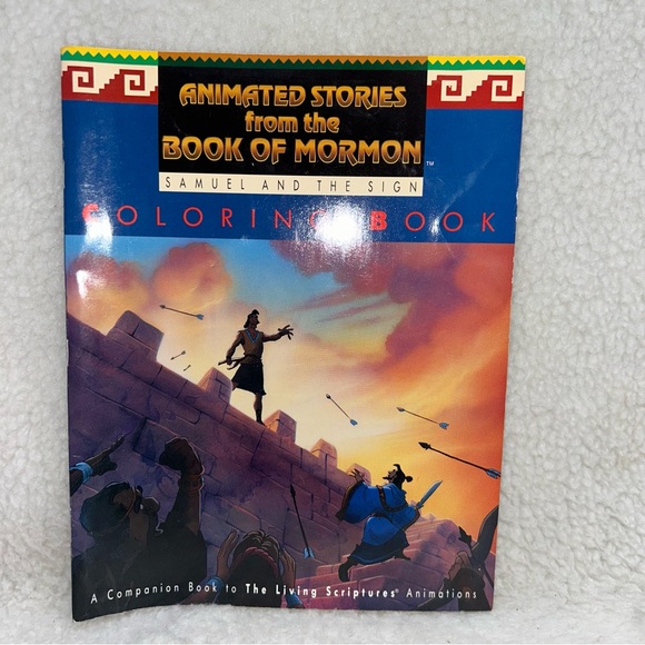 Animated Stories from the Book of Mormon 5 paperbook set coloring books 1991 vtg - Picture 3 of 12